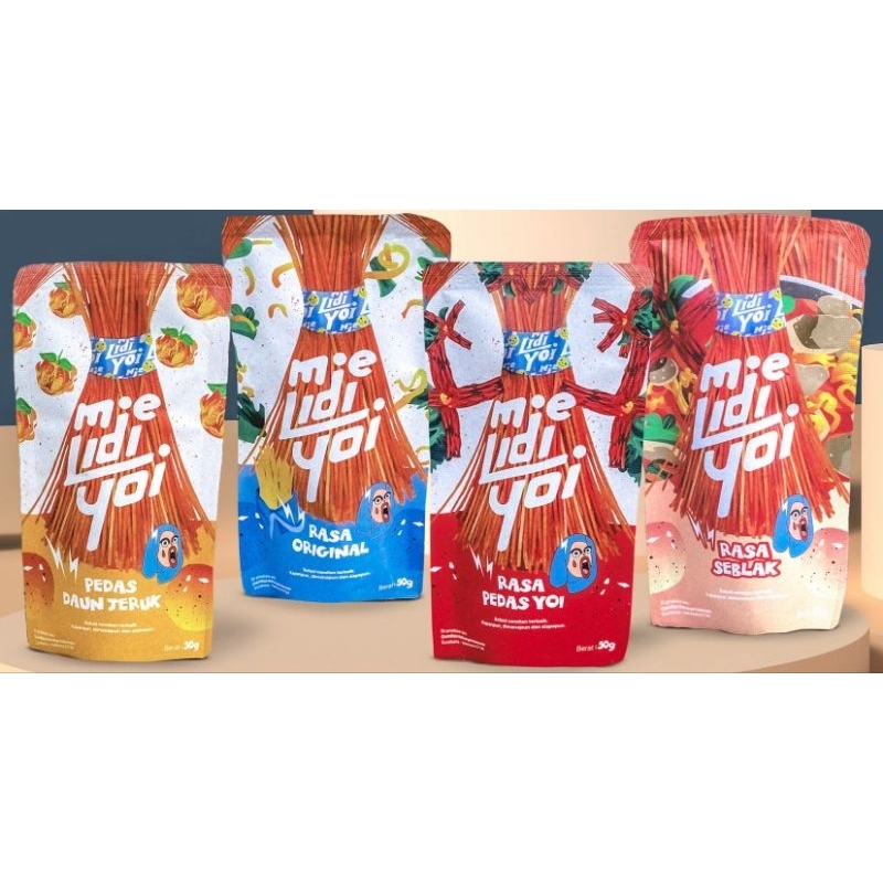 

Cekelin Mie Lidi Yoi 4 rasa
