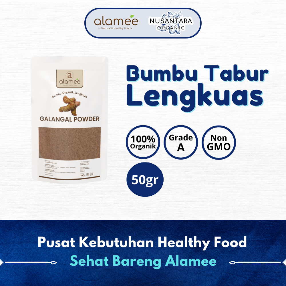 

ALAMEE 50gr Lengkuas Bubuk Asli Galangal Seasoning Powder Murni Tanpa Campuran Bumbu Masak Dapur