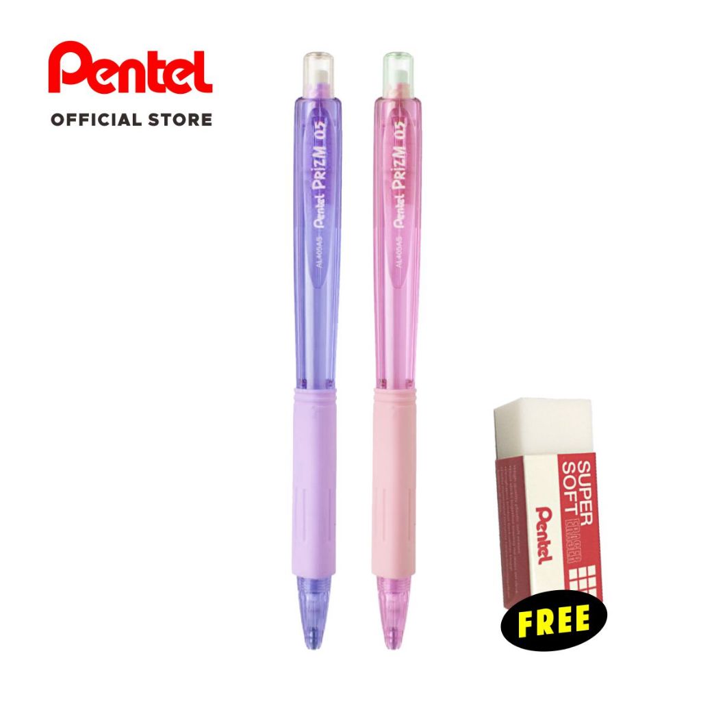

Pensil Mekanik 2 Set Free Eraser | AL405AS SET 2+FREE ERASER ZESE03