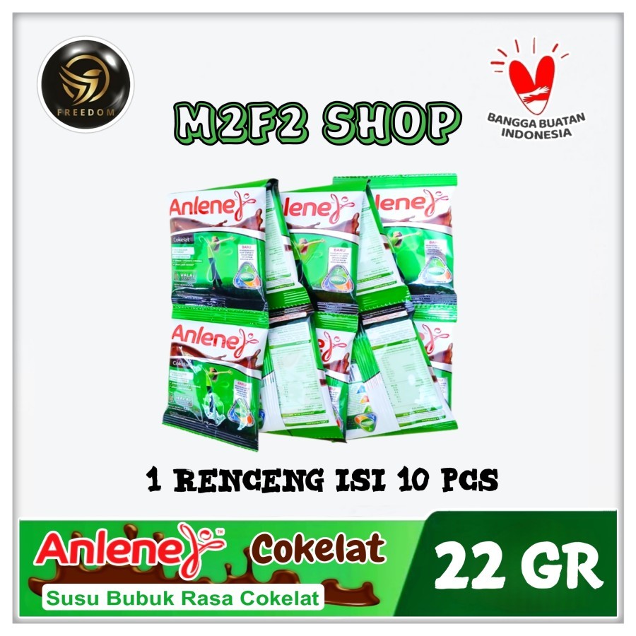 

Anlene Susu Bubuk Instant Rasa Cokelat | Chocolate Sachet - 22 gr (Kemasan 1 Renceng)