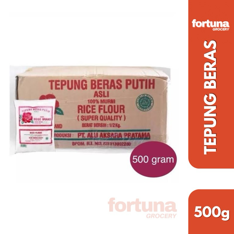 

[DUS] Tepung Beras Rose Brand 500gr (1 Dus isi 20)