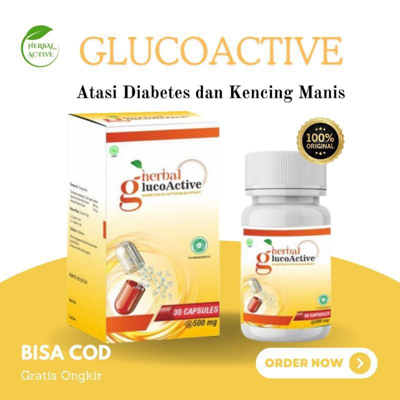 Glucoactive Obat Diabetes Atasi Kencing Manis Asli Original Glucoactive Herbal