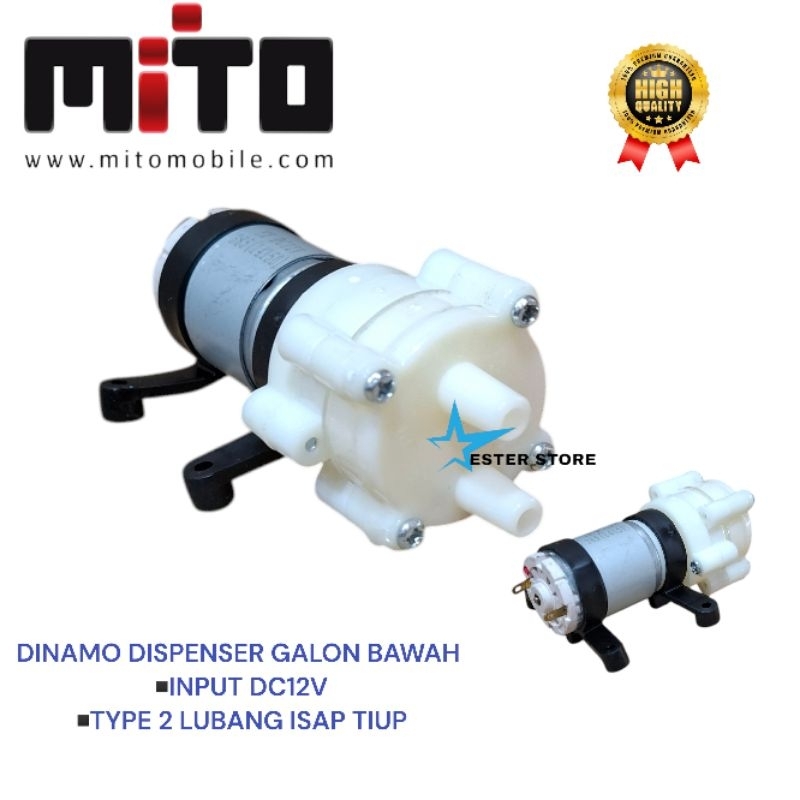 Mito Dinamo Pompa  Dispenser Air galon bawah Pompa dispenser galon Mito  12volt