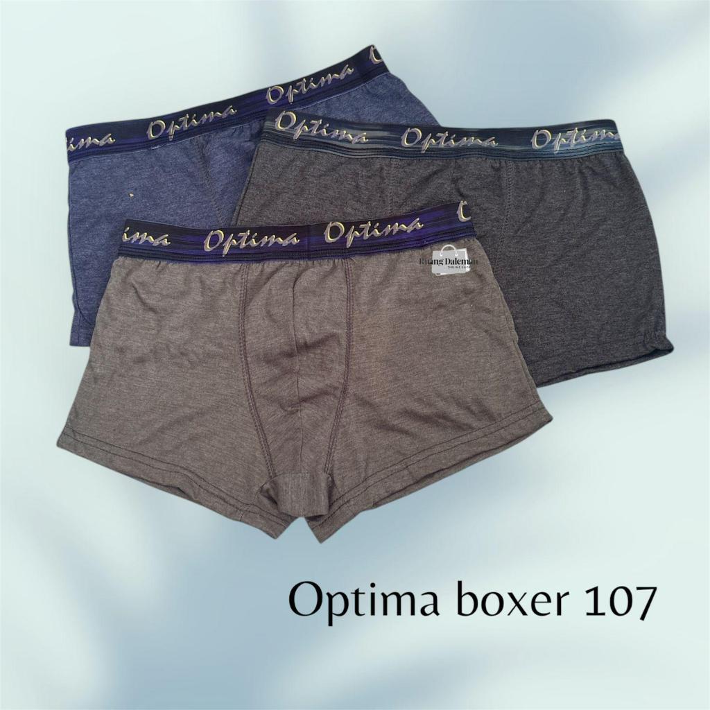 ( 3 PCS ) CELANA DALAM BOXER OPTIMA 107, BOXER PRIA, CD OPTIMA 107