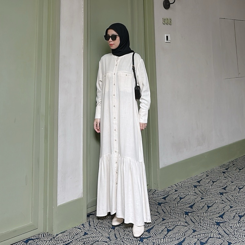 COTTONTREND - ELODIE DRESS | Dress Linen Terbaru