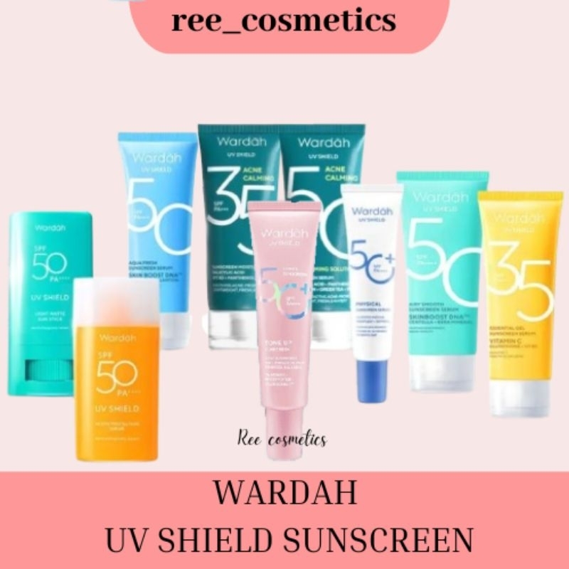 Wardah UV Shield Sunscreen Gel | Sunscreen Aqua Fresh Essence | Wardah Sunscreen Stick