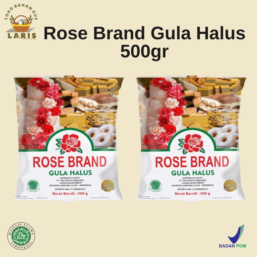 

ROSE BRAND GULA HALUS 500 GRAM