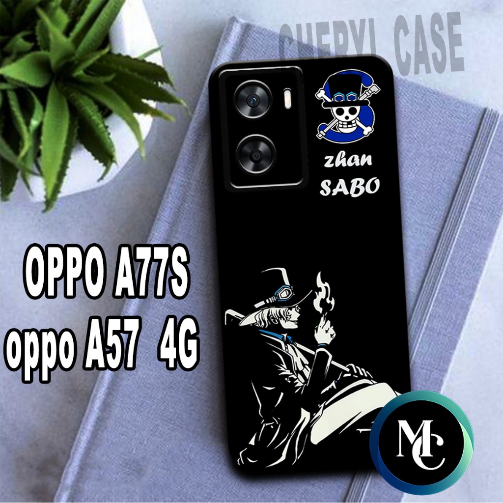 CC6/ Softcase karet lentur untuk OPPO A77S DAN A57 4G/Motif ANIME LUFFY/case OPPO A77S/kesing OPPO A
