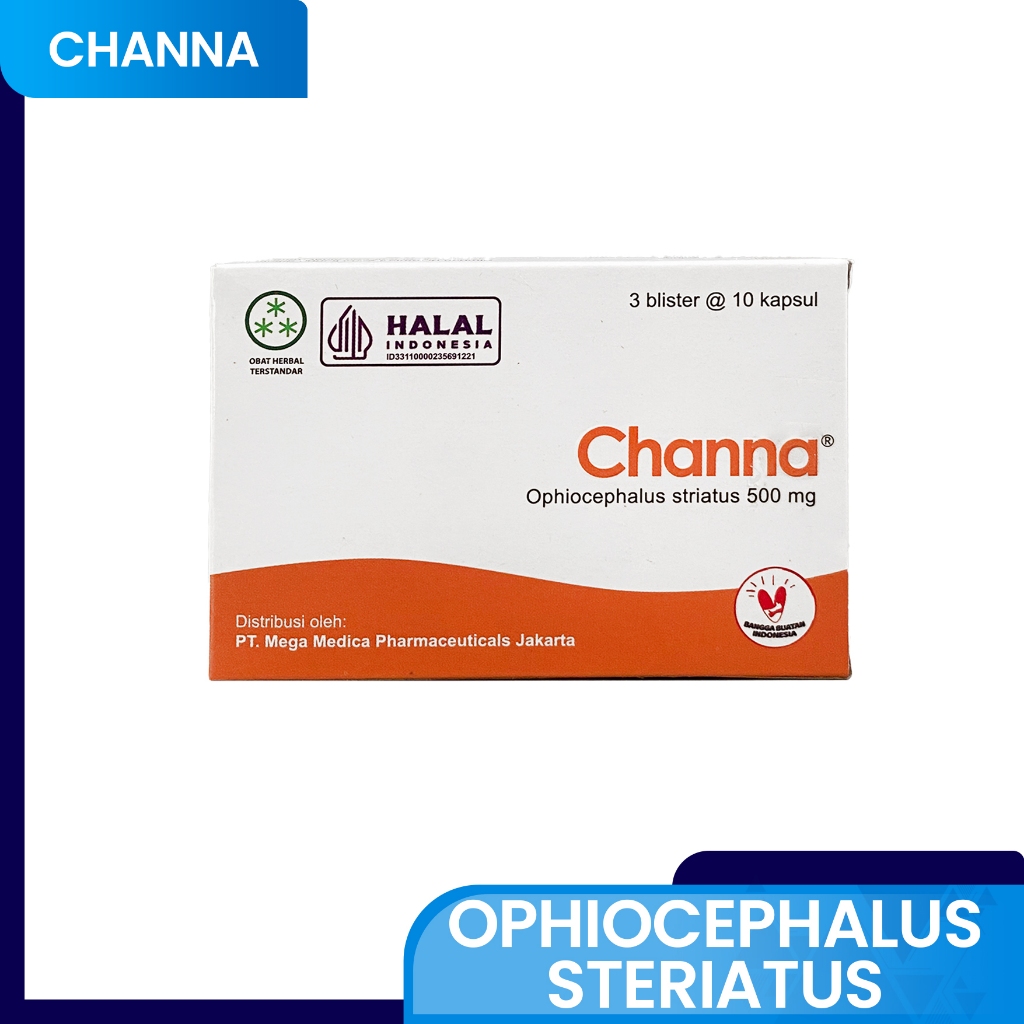 CHANNA STRIATA 500MG EKSTRAK IKAN GABUS 30 KAPSUL 100% ORIGINAL TERMURAH SIAP KIRIM SAMEDAY INSTANT