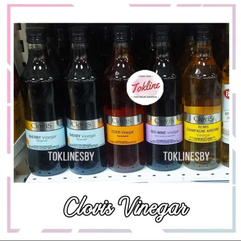 

[ Paket isi 2 Botol ] CLOVIS VINEGAR SHERRY CIDER RED WINE REIMS CHAMPAGNE ARDENNE 500ML