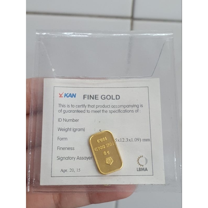 antam retro 5gr emas asli kemasan plastik