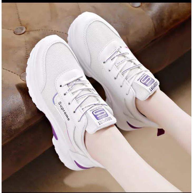 Sepatu wanita sneakers kekinian sepatu tali wanita sneakers casual sepatu wanita model terbaru