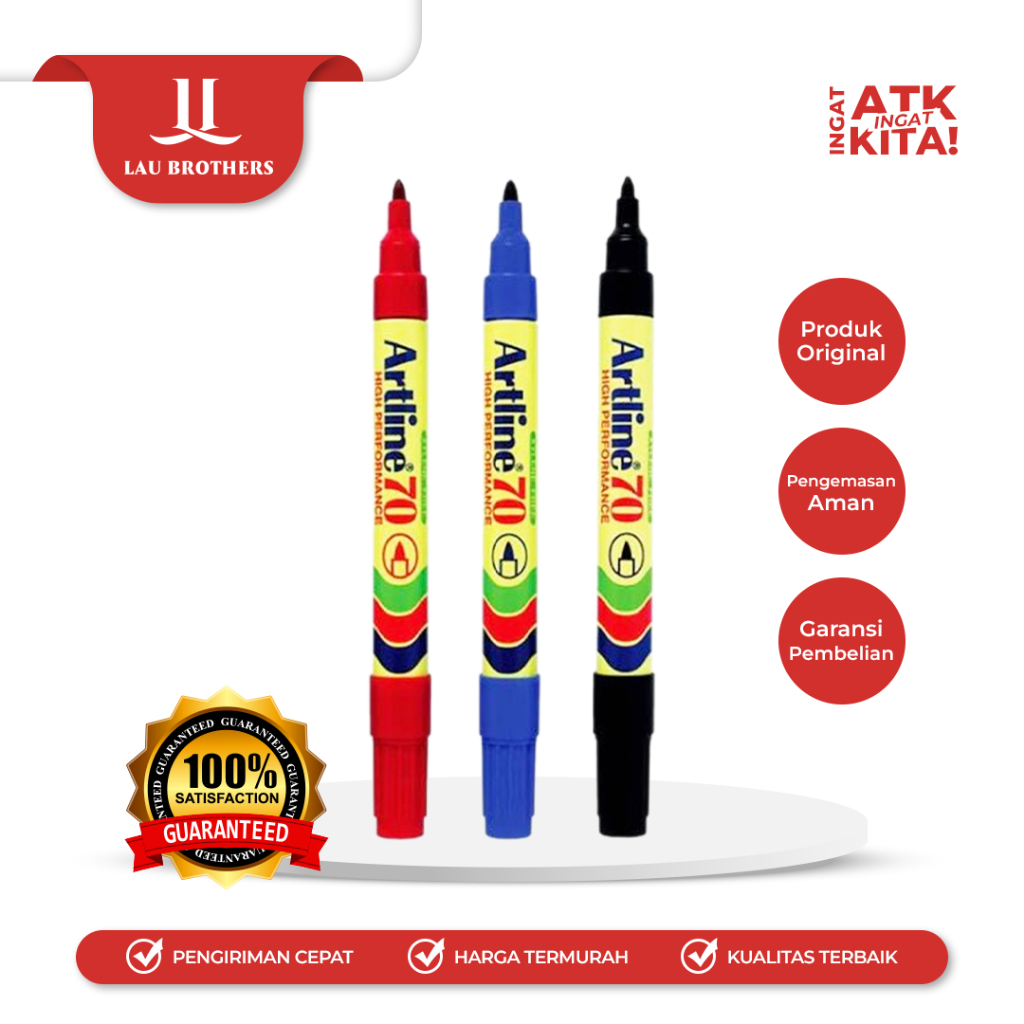 

ARTLINE 70 SPIDOL PERMANEN/ PERMANENT MARKER (1LSN /12PCS)
