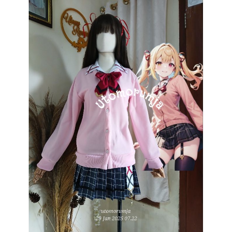 utomorumja kostum cosplay hoshikawa sara vtuber nijisanji