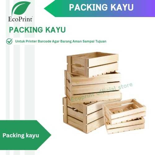 

ECOPRINT Packing kayu + Bubble wrap