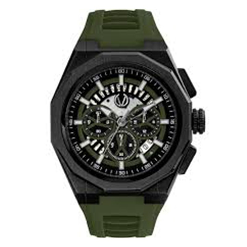 Jam Tangan Pria Christ Verra - CV 12189G-36 BLK/GRN Original