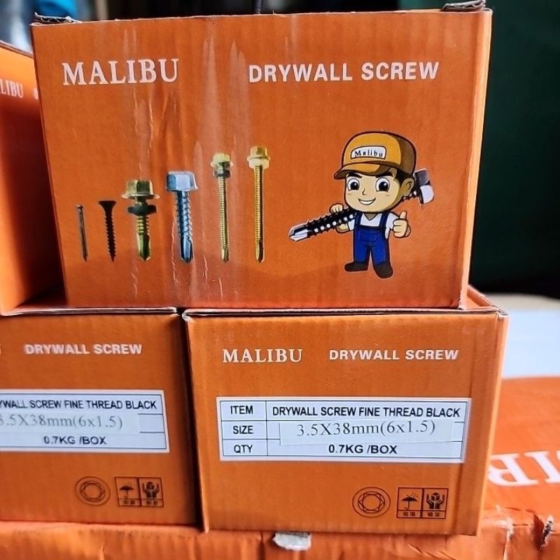 drywall screw fine thread black skrup gypsum 1 1/2  ( 6x1 1/2 ) skrup gipsum  hitam sesuai foto  Skr