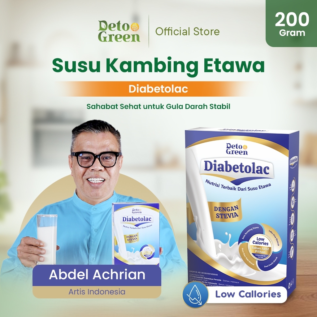 

wadistroalip Diabetolac Susu Kambing Untuk Diabetes Rendah Kalori 200 Gram