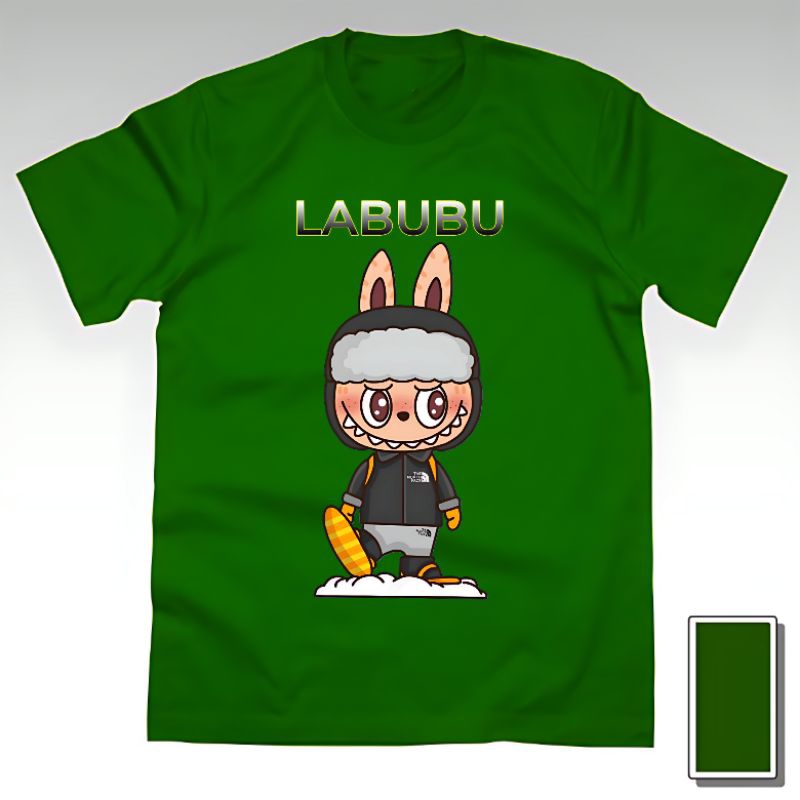 Kaos Baju Tshirt Custom Anak Laki Laki Cowok Perempuan Wanita Cewek Dewasa Gambar Boneka Labubu Mons