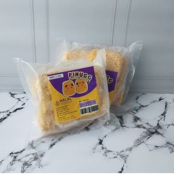 

(tanpa kemasan premium) pisang nugget frozen 1 pack isi 10 untuk usaha pisang nugget halal