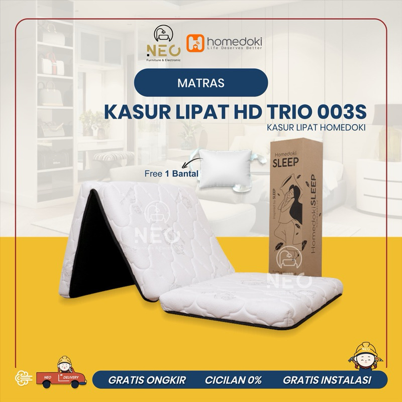 NEO - KASUR LIPAT HOME DOKI HD TRIO 003S KASUR LIPAT MATRAS KASUR PIKNIK KASUR BUSA LIPAT MATRAS KAS