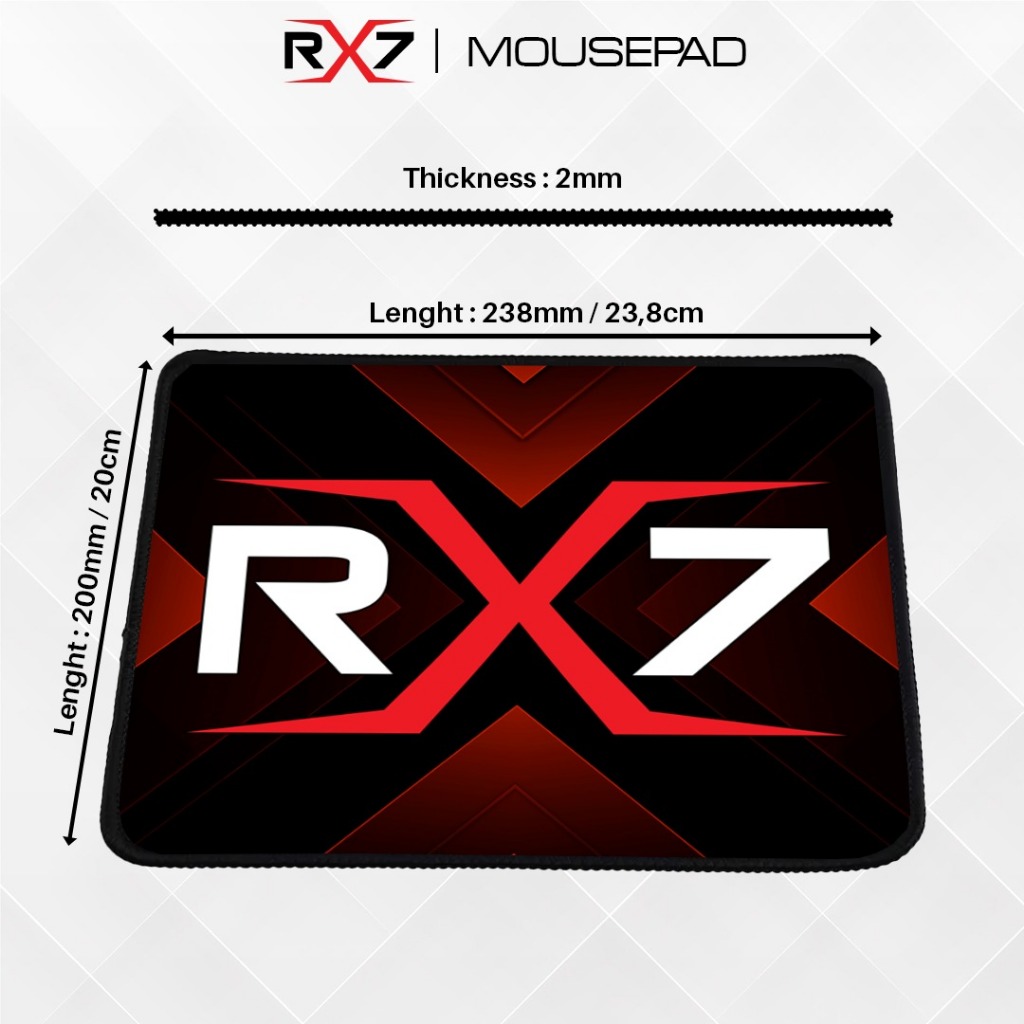 MOUSEPAD RX7 GAMING / DUDUKAN MOUSE RX7