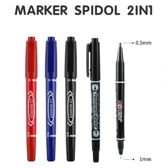 

[KECIL] [2IN1] SPIDOL DUAL TIP NON PERMANEN 2 IN 1 1 PCS - Marker Dua Sisi