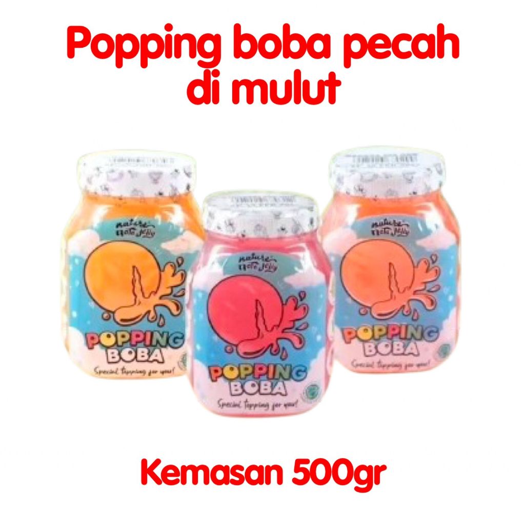 

POPPING BOBA KEMASAN TOPLES/JAR PECAH DI MULUT 500GR