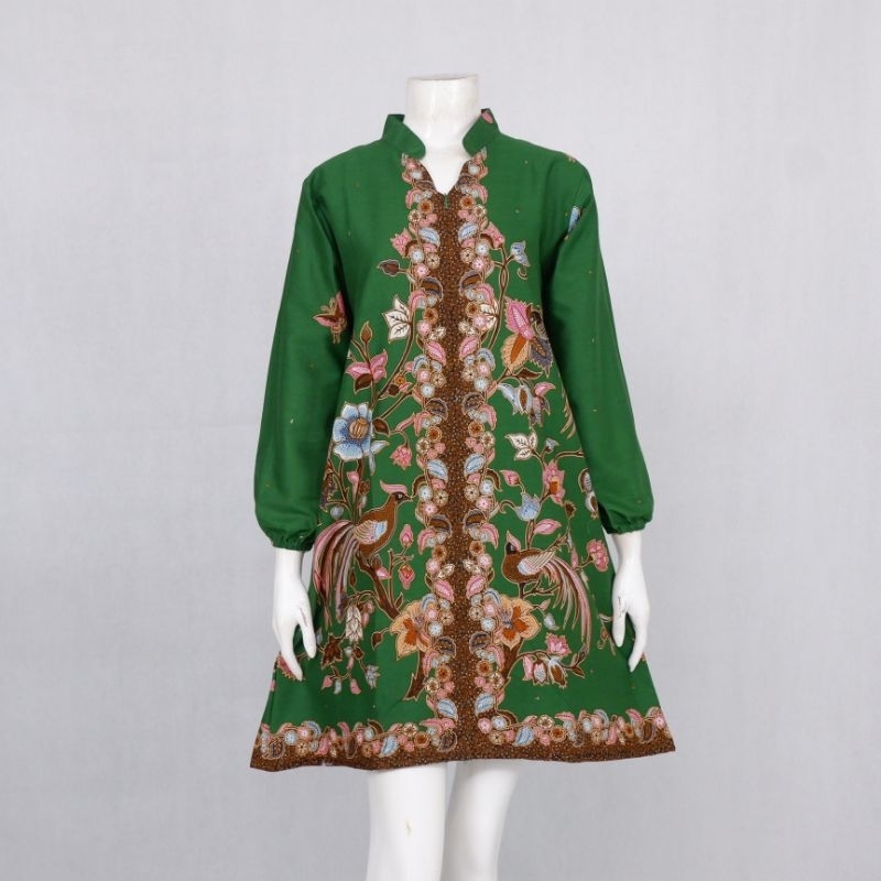 Batik Wanita Tunik Florist Belani Colour Katun SMLXLXXLXXXL