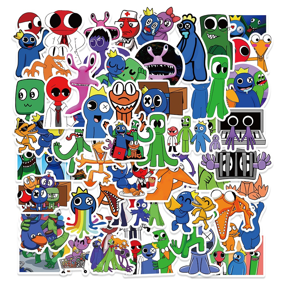 

Stiker Rainbown Friend Roblox Sticker WaterProof Premium Isi 24 pcs