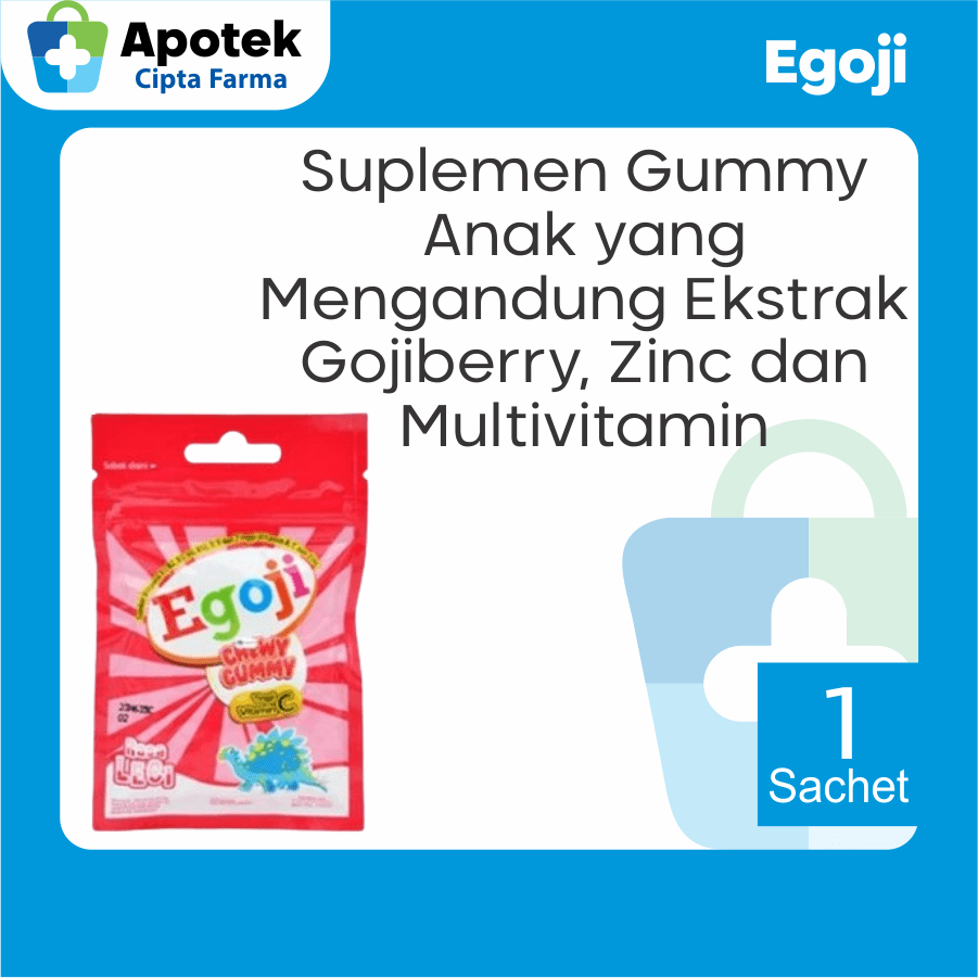 Egoji Gummy Leci Goji Berry Glukosa Air Vitamin A Vitamin B1 Vitamin B2 Vitamin B3 Vitamin B6 Vitami