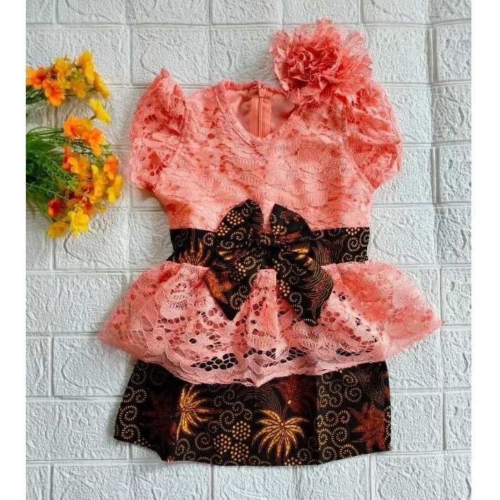 kebaya bayi dan anak murah lucu modern/baju karnaval kebaya tedak siten/kebaya anak bayi- model kriw