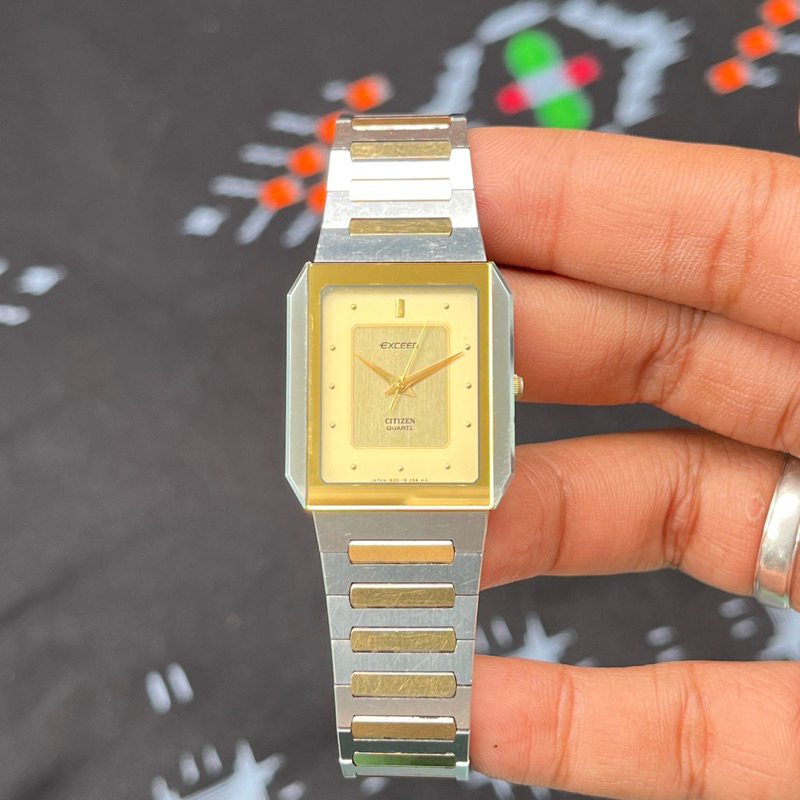CITIZEN EXCEED TANK TWO TONE GOLD