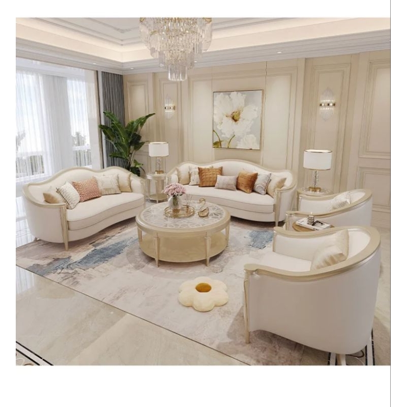 promo sofa mewah ruang tamu set 3211