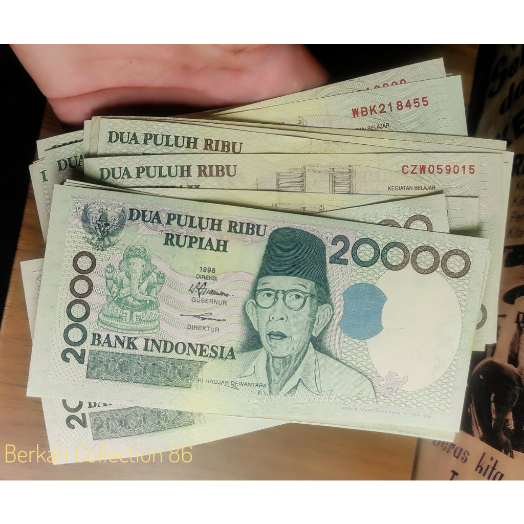 20 Ribu Rupiah Ki Hajar Dewantara 1998 ASLI