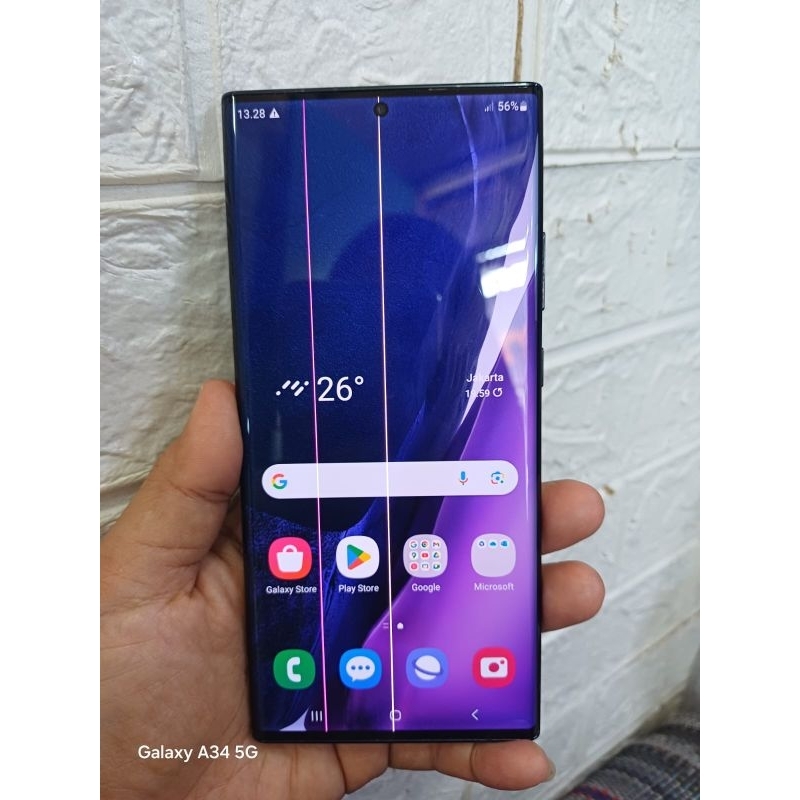 lcd Samsung not 20ultra original copotan