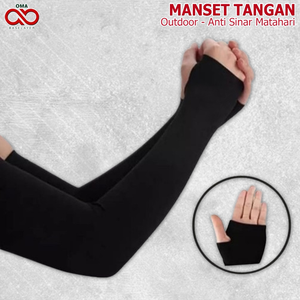 Arm Sleeve Manset Deker Tangan Panjang Pria Wanita Volly Olahraga