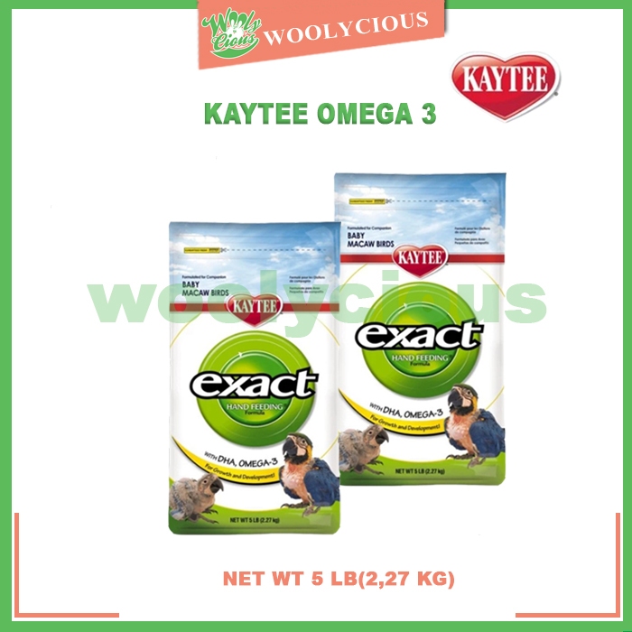 KAYTEE EXACT Omega 3 Baby Macaw 5 LB(2,27 KG )Bubur Lolohan Burung Macaw