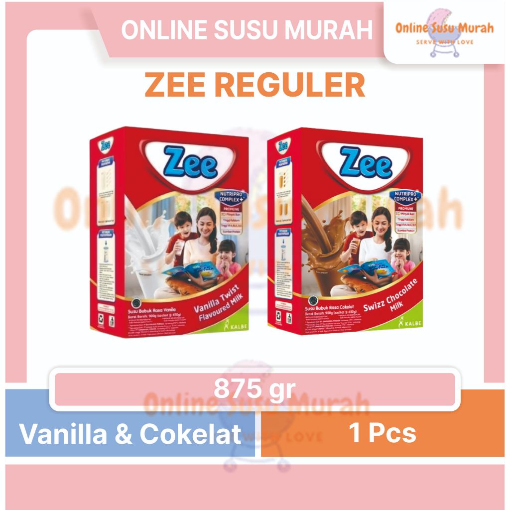 

ZEE KEMASAN BARU 875 GR REGULAR VANILA COKLAT 875GR KEMASAN SEBELUMNYA 900GR 900 GR SSKD