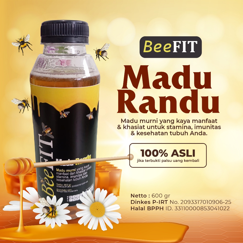 

BeeFIT Madu Randu 100% Asli murni Nektar Bunga Randu