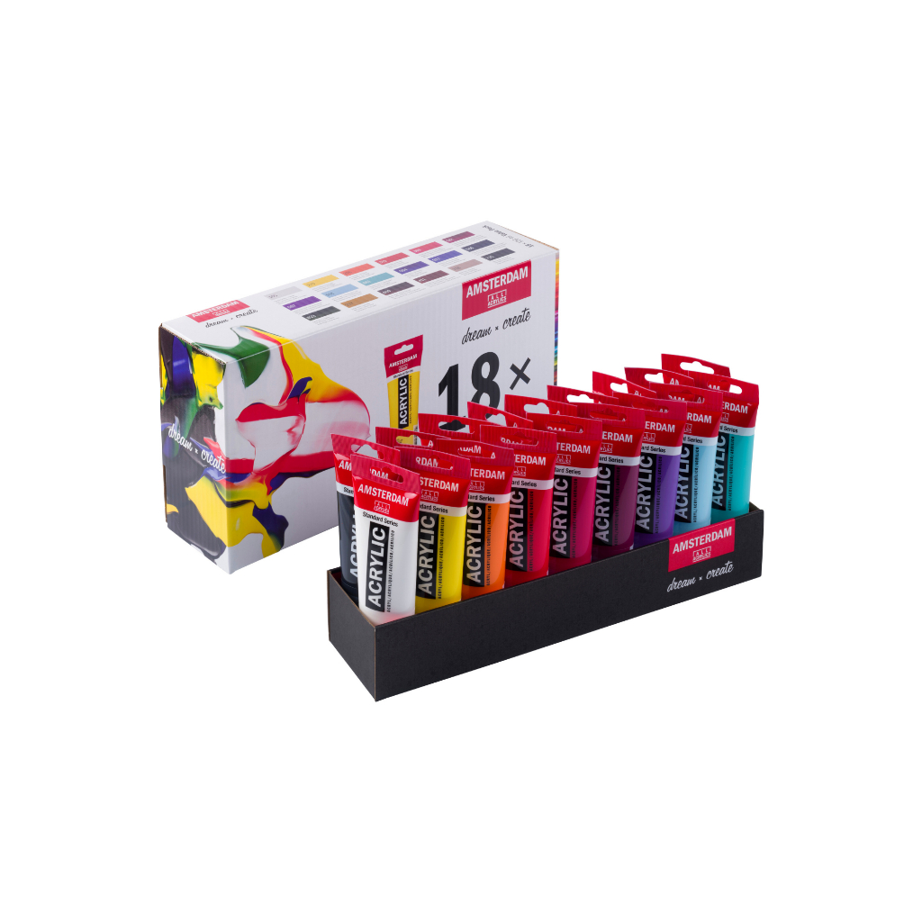

Amsterdam Standard Series Acrylic Paint Value Pack | 18 x 120 ml