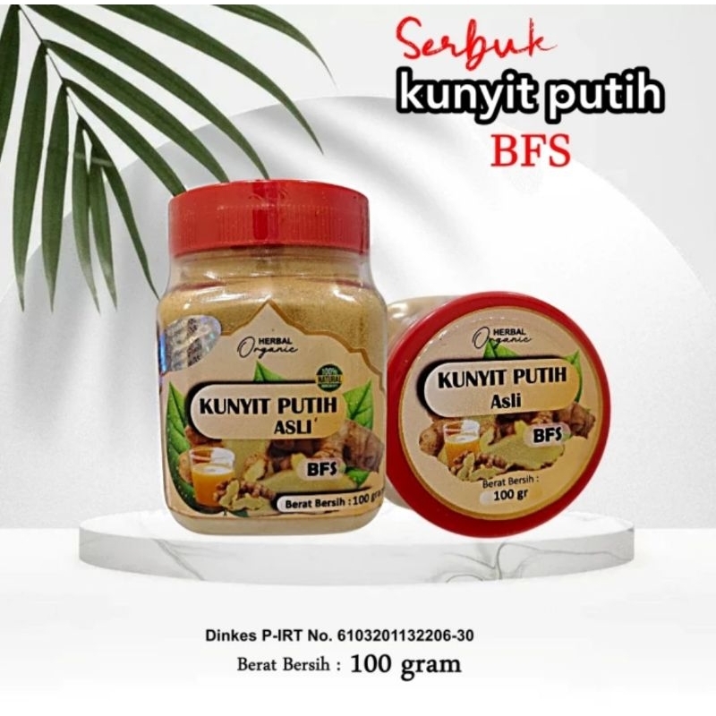 

Serbuk kunyit putih bfs asli original 100 gram