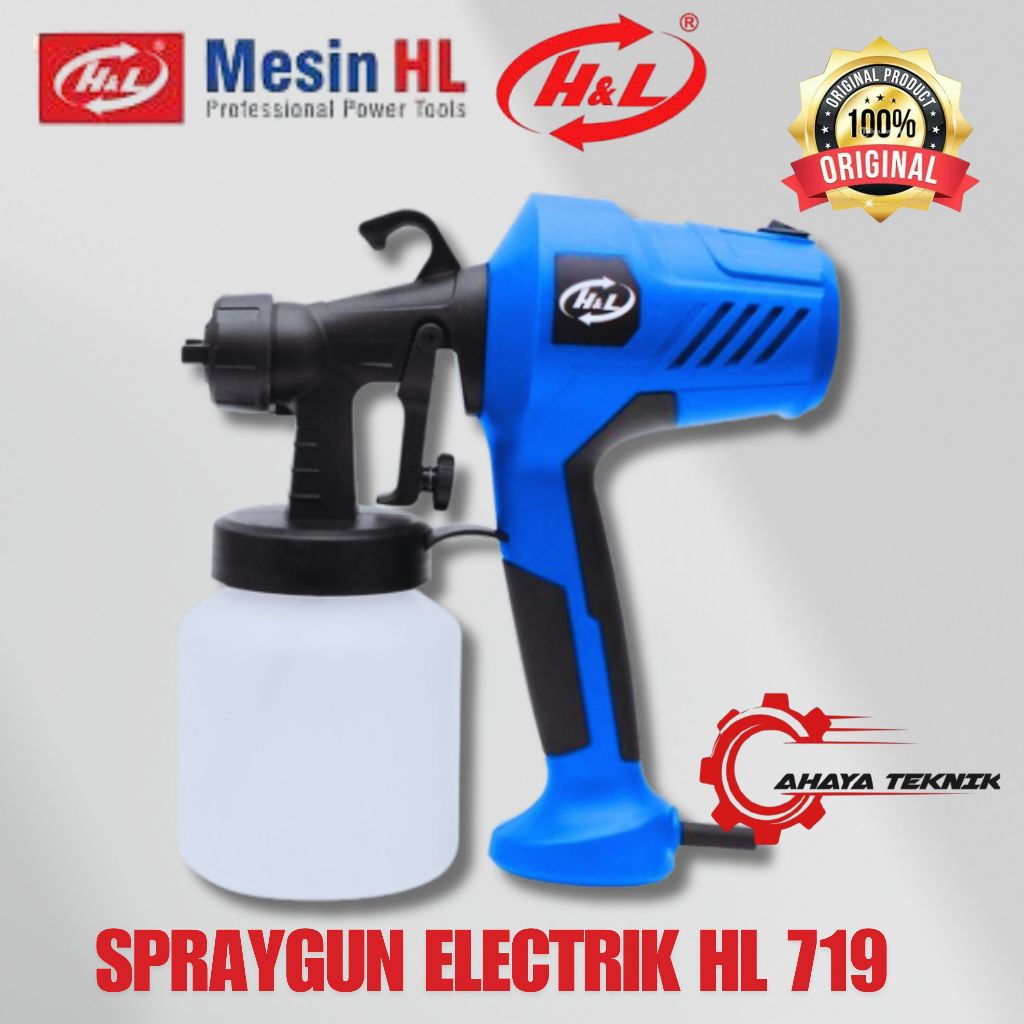 Elektric Spray Gun H&L HL 719 - Alat Semprot Cat Elektrik H&L HL719 Spraygun Elektrik