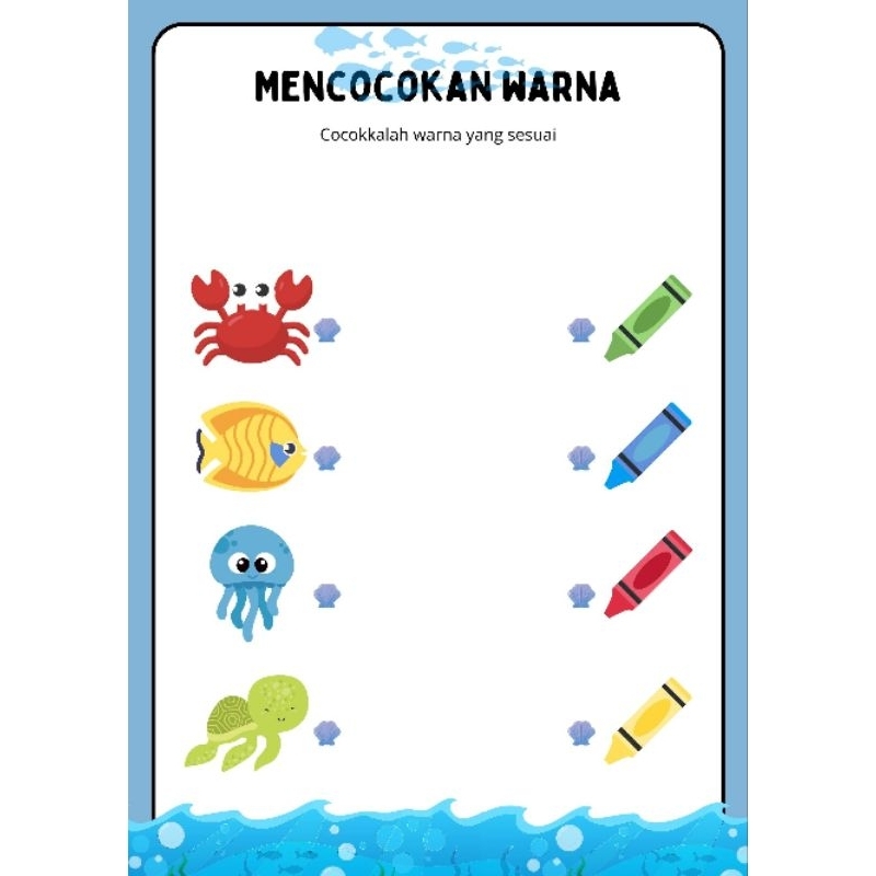 

Worksheet anak mencocokan warna, pola, gambar, dan bayangan. Isi 15 ukuran A4 full warna harga 14.000