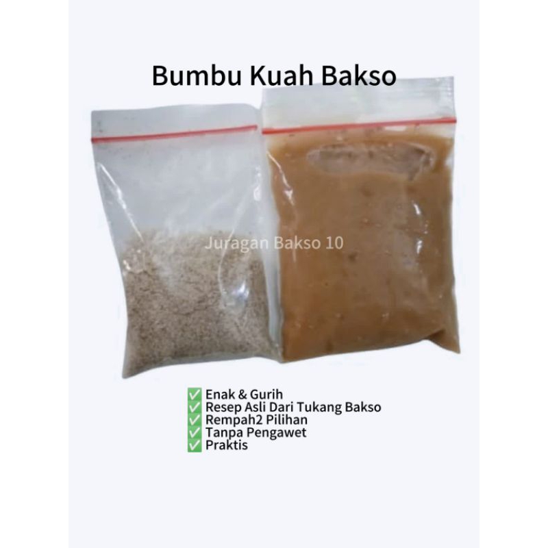 

Bumbu Kuah Bakso Asli Dari Juragan Bakso