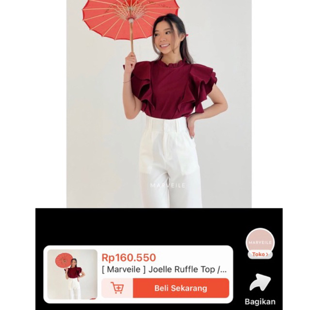 preloved top marveile