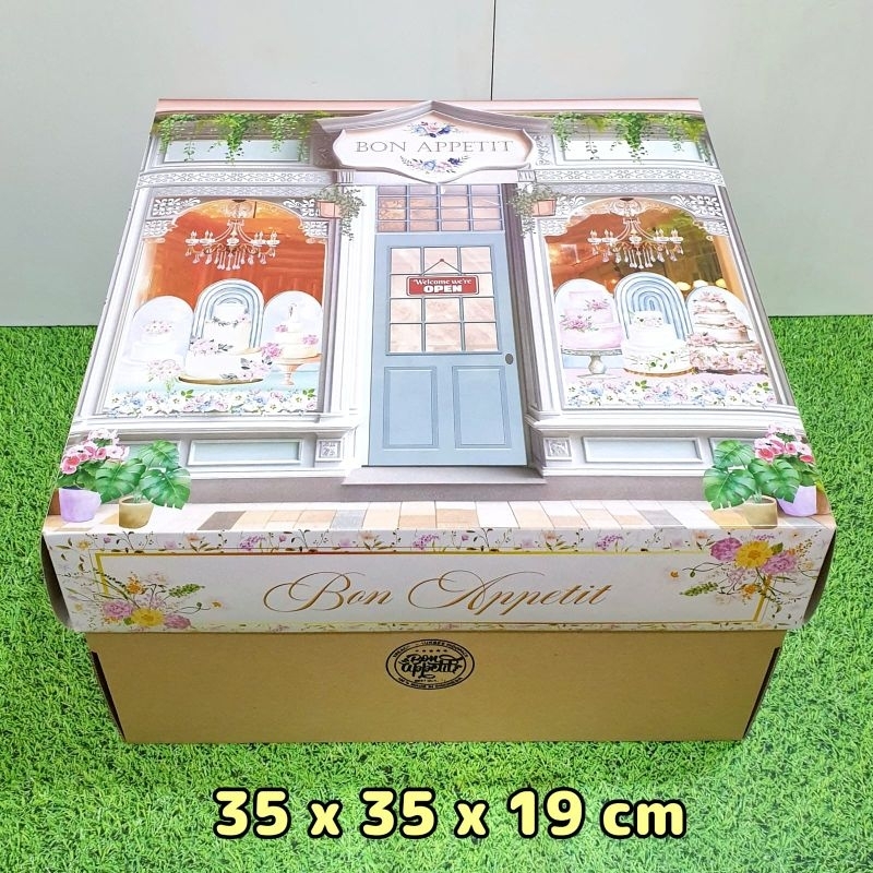 

Dus Kue 35 x 35 x 19 cm Box Cake Bon Appetit Kotak packaging