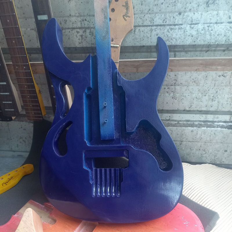 Kayu Baswood Body Gitar Elektrik Ibanez Pia Coustom CnC Mesin
