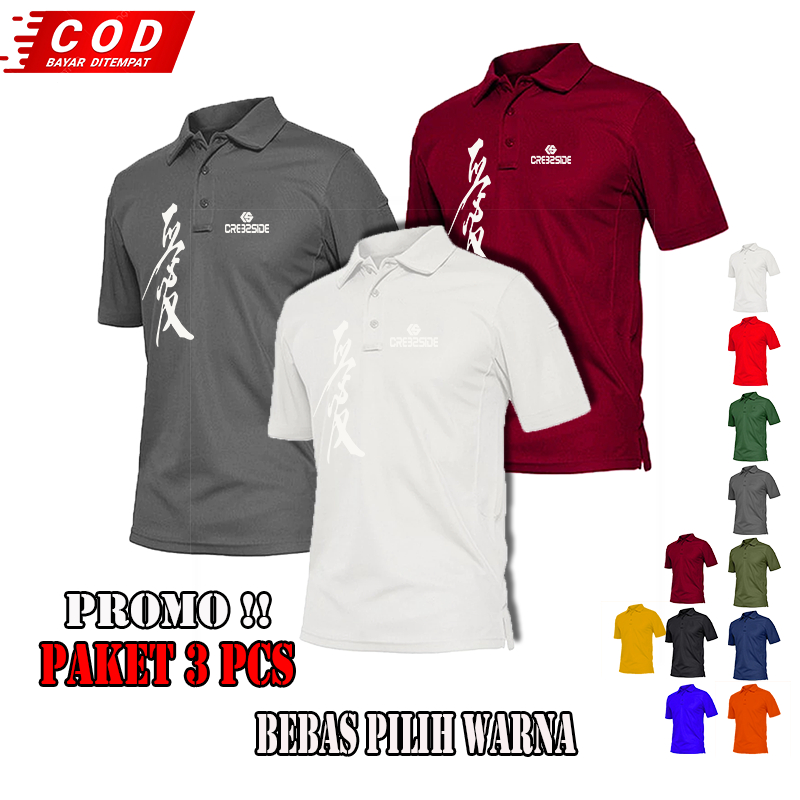 crewside polo palsu Cresside - COD Polo Kerah Atasan Pria Keren Terbaru | Kaos Premium bahan katun l