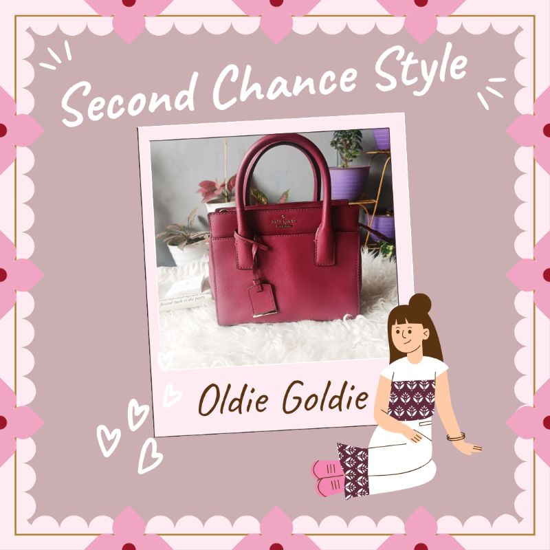 Kate Spade Cameroon Street Mini Candace Satchel Fushia Preloved